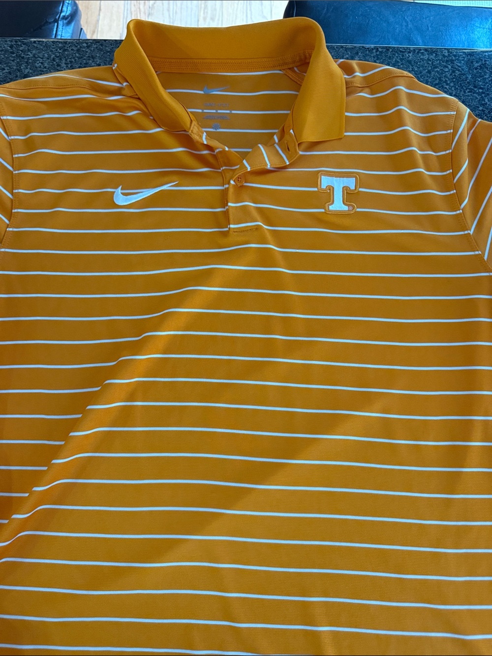 Nike Tennessee Orange Striped Polo Shirt